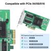 1000Mbps Gigabit Ethernet Converged Network Adapter (NIC) with Intel I350 Chip | Ethernet PCI Express NIC Network Card | Quad Copper RJ45 Ports | PCI Express 2.1 X4 | Compare to Intel I350-T4 view 2