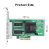 1000Mbps Gigabit Ethernet Converged Network Adapter (NIC) with Intel I350 Chip | Ethernet PCI Express NIC Network Card | Quad Copper RJ45 Ports | PCI Express 2.1 X4 | Compare to Intel I350-T4 view 3