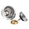 Highcraft 9754 Kitchen Sink (3-1/2 Inch) Stainless Steel Drain Assembly With Strainer Basket and Snaplock Stopper Long Extended Shank (3-3/4 Inch) view 2