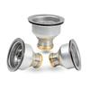 Highcraft 9754 Kitchen Sink (3-1/2 Inch) Stainless Steel Drain Assembly With Strainer Basket and Snaplock Stopper Long Extended Shank (3-3/4 Inch) view 3