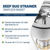Highcraft 9754 Kitchen Sink (3-1/2 Inch) Stainless Steel Drain Assembly With Strainer Basket and Snaplock Stopper Long Extended Shank (3-3/4 Inch) view 4