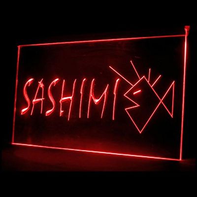 110103 Sashimi Sushi Bar Japanese Food Miso Soup Display LED Light Neon Sign