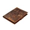 A5 Leather Notebook Cover, Hand Stitched Leather Planner Organizer, Refillable Journal Case, Personalized Gift for Writers U08-A505LC view 1