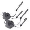 DLP Tactical Helmet ARC Rail Adaptor Set Compatible with 3M Peltor ComTac Headsets Fits Fast ACH MICH Crye AirFrame Helmets Rotating Mount Earmuff Adapter No Mods - Foliage Green view 1