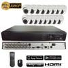 101AV 16CH 4in1 (TVI, AHD, Analog, IP) True Full HD 1080P Digital Video Recorder DVR w/o HDD+ 16 of 1080P 4in1 (TVI AHD CVI CVBS) 2.8-12mm lens WDR In/Outdoor Dome Cameras for Home Office Security view 1