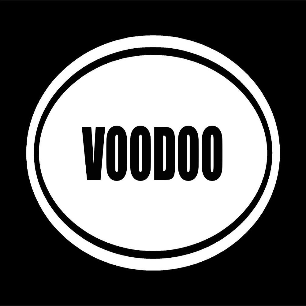 Beach Graphic Pros 6" die Cut White Vinyl Voodoo Oval Euro Style Vinyl Decal Sticker