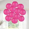 Fun Express Mini Hot Pink Hanging Paper Lanterns - 4.5 Decorative Lanterns for Party Decor, Celebrations, and Events - Perfect for Home and Party Decor - 12 Pieces view 4