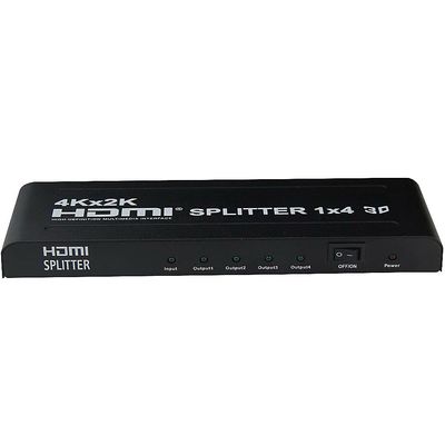 4XEM 4-Way HDMI Splitter Supports 3D & 4K/2K