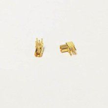 MMCX Female Jack RF Coax Connector PCB mount Right Angle Goldplated Ships Quickly From USA
