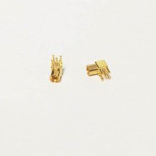 MMCX Female Jack RF Coax Connector PCB mount Right Angle Goldplated Ships Quickly From USA