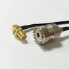SMA Female Jack nut Right Angle Connector Switch UHF Female Jack Connector RG174 20CM 8" Adapter Ships Quickly From USA view 1