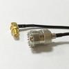 SMA Female Jack nut Right Angle Connector Switch UHF Female Jack Connector RG174 20CM 8" Adapter Ships Quickly From USA view 2