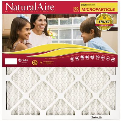 FLANDERS 85256.012020 20" x 20" x 1", NaturalAire Micro Particle Pleated Furnace Filter