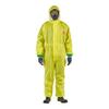 Ansell Healthcare YE30-W-92-122-05 MICROCHEM by AlphaTec Series 3000 Coverall, Integrated Socks with Boot Over Flap, Double Zip Closure and Cuffs, X-Large, Yellow (Pack of 6) view 1