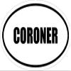 6" Printed White Vinyl Coroner Oval Euro Impact Style Vinyl Decal Sticker view 1