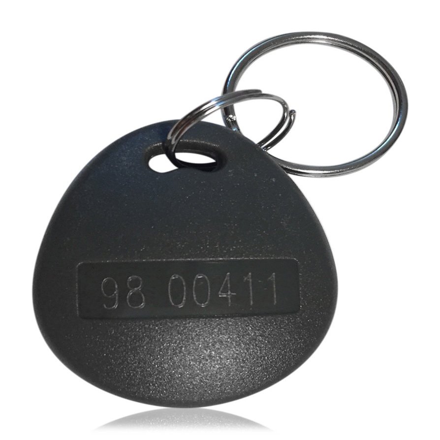 100 pcs 26 Bit Proximity Key Fobs, Weigand Prox Keyfobs, Compatible with ISOProx 1386 1326 H10301 Format Readers, Grey, Neutral