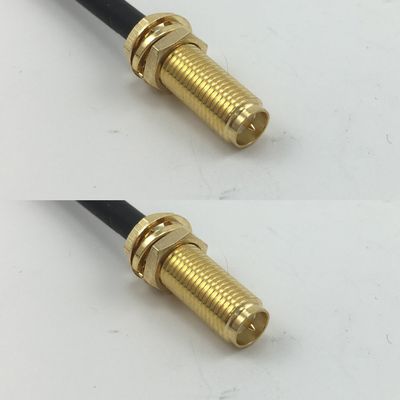 6 inch 15cm RG316 RP-SMA Female Long to RP-SMA Female Long Pigtail Jumper RF coaxial cable 50 ohm Quick USA Shipping