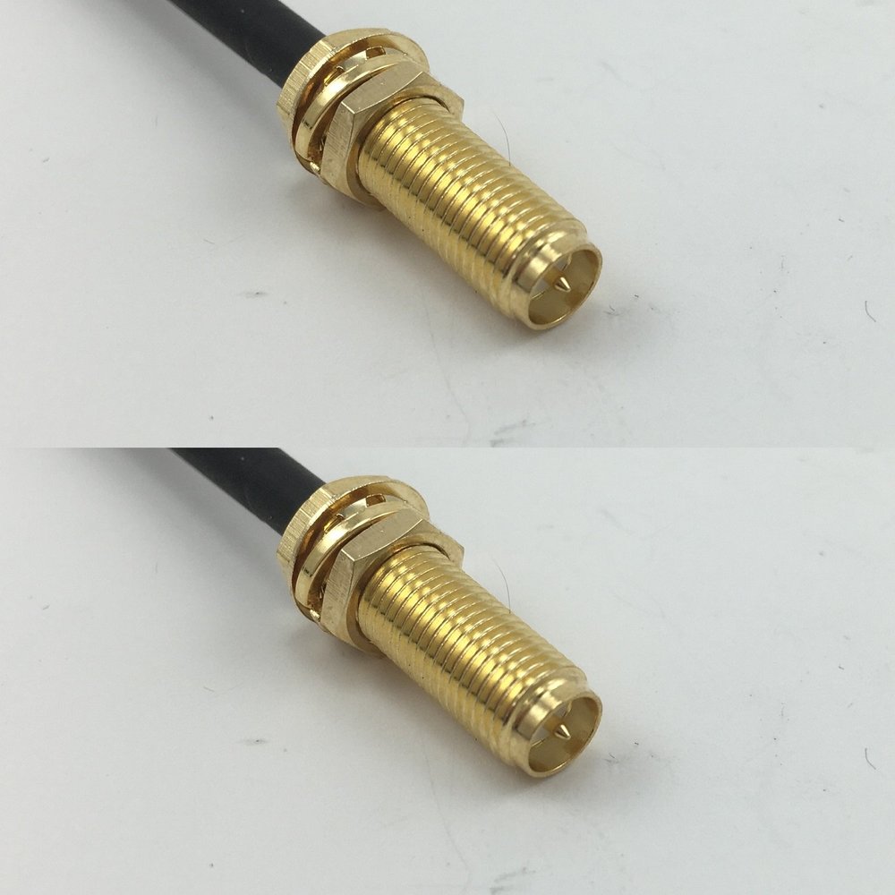 6 inch 15cm RG316 RP-SMA Female Long to RP-SMA Female Long Pigtail Jumper RF coaxial cable 50 ohm Quick USA Shipping