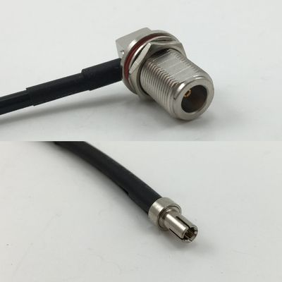 12 inch 30cm RG178 N Female Bulkhead Angle to TS-9 MALE Pigtail Jumper RF coaxial cable 50 ohm Quick USA Shipping