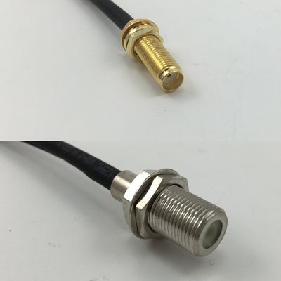 12 inch 30cm RG316 SMA Female Long to F FEMALE Pigtail Jumper RF coaxial cable 50 ohm Quick USA Shipping