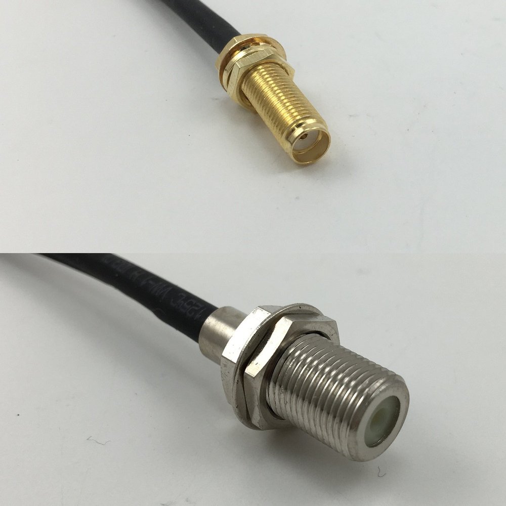 12 inch 30cm RG316 SMA Female Long to F FEMALE Pigtail Jumper RF coaxial cable 50 ohm Quick USA Shipping