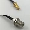 12 inch 30cm RG316 SMA Female Long to F FEMALE Pigtail Jumper RF coaxial cable 50 ohm Quick USA Shipping view 1