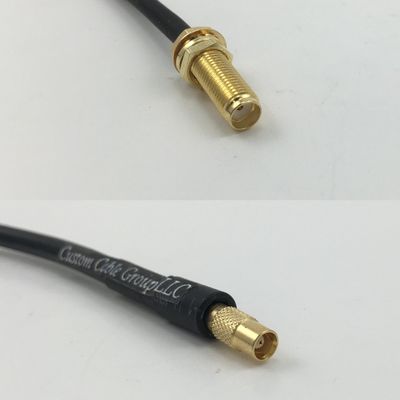 12 inch 30cm RG178 SMA Female Long to MCX FEMALE Pigtail Jumper RF coaxial cable 50 ohm Quick USA Shipping