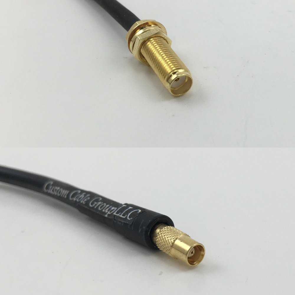 12 inch 30cm RG178 SMA Female Long to MCX FEMALE Pigtail Jumper RF coaxial cable 50 ohm Quick USA Shipping