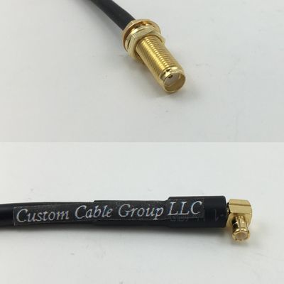 12 inch 30cm RG178 SMA Female Long to MCX MALE ANGLE Pigtail Jumper RF coaxial cable 50 ohm Quick USA Shipping