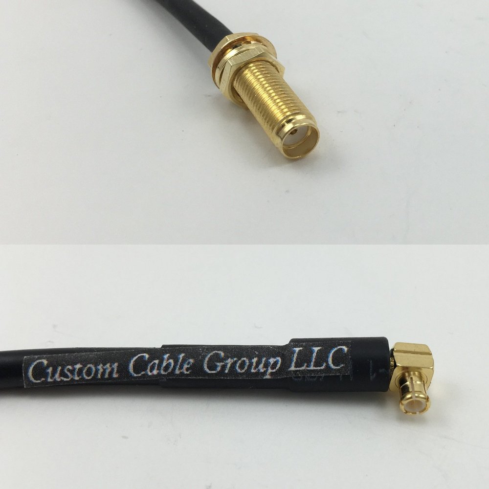 12 inch 30cm RG178 SMA Female Long to MCX MALE ANGLE Pigtail Jumper RF coaxial cable 50 ohm Quick USA Shipping