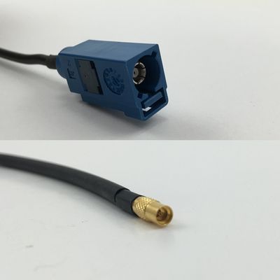12 inch 30cm RG174 Fakra Blue GPS to MMCX FEMALE Pigtail Jumper RF coaxial cable 50 ohm Quick USA Shipping
