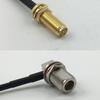 12 inch 30cm RG178 RP-SMA Female Long to N Female Bulkhead Angle Pigtail Jumper RF coaxial Cable 50 ohm Quick USA Shipping view 1