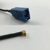 12 inch 30cm RG316 Fakra Blue GPS to MC CARD MALE ANGLE Pigtail Jumper RF coaxial cable 50 ohm Quick USA Shipping view 1