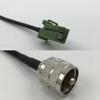 12 inch 30cm RG174 Avic Green Pioneer Jack to PL259 UHF Male Pigtail Jumper RF coaxial cable 50 ohm Quick USA Shipping view 1