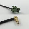 12 inch 30cm RG174 Avic Green Pioneer Jack to MS-156 MALE ANGLE Pigtail Jumper RF coaxial cable 50 ohm Quick USA Shipping view 1