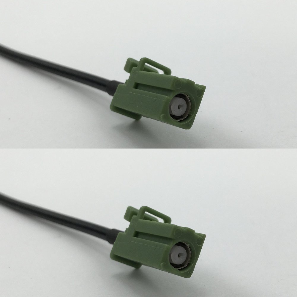 12 inch 30cm RG316 Avic Green Pioneer Jack to Avic Green Pioneer Jack Pigtail Jumper RF coaxial cable 50 ohm Quick USA Shipping
