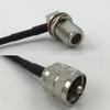 12 inch 30cm RG174 N Female Bulkhead Angle to PL259 UHF Male Pigtail Jumper RF coaxial cable 50 ohm Quick USA Shipping view 1