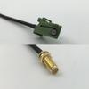 12 inch 30cm RG316 Avic Green Pioneer Jack to SMA Female Long Pigtail Jumper RF coaxial cable 50 ohm Quick USA Shipping view 1