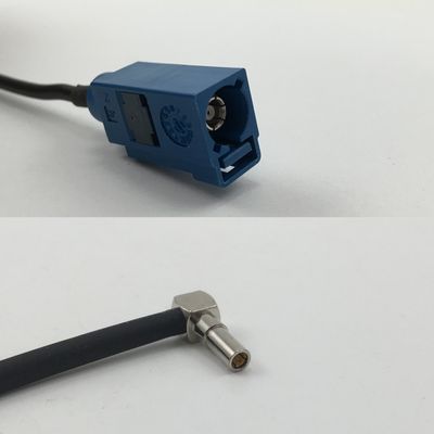 12 inch 30cm RG316 Fakra Blue GPS to MS162 Male Angle Pigtail Jumper RF coaxial cable 50 ohm Quick USA Shipping