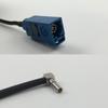 12 inch 30cm RG316 Fakra Blue GPS to MS162 Male Angle Pigtail Jumper RF coaxial cable 50 ohm Quick USA Shipping view 1