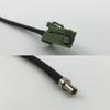 12 inch 30cm RG178 Avic Green Pioneer Jack to TS-9 MALE Pigtail Jumper RF coaxial cable 50 ohm Quick USA Shipping view 1