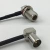 12 inch 30cm RG316 N Female Bulkhead Angle to DVB Pal Male Angle Pigtail Jumper RF coaxial cable 50 ohm Quick USA Shipping view 1