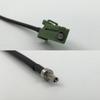 12 inch 30cm RG174 Avic Green Pioneer Jack to CRC9 Male Pigtail Jumper RF coaxial cable 50 ohm Quick USA Shipping view 1