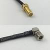 12 inch 30cm RG174 SMA Female Long to QMA Male Angle Pigtail Jumper RF coaxial Cable 50 ohm Quick USA Shipping view 1
