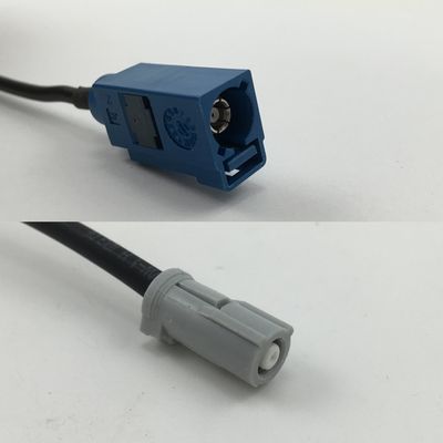12 inch 30cm RG174 Fakra Blue GPS to AVIC Jack Pigtail Jumper RF coaxial cable 50 ohm Quick USA Shipping