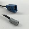 12 inch 30cm RG174 Fakra Blue GPS to AVIC Jack Pigtail Jumper RF coaxial cable 50 ohm Quick USA Shipping view 1