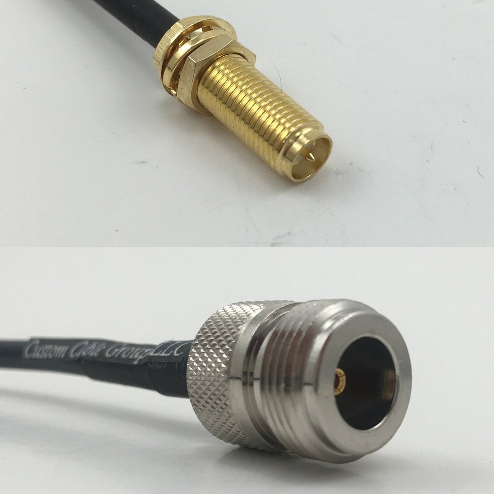 12 inch 30cm RG174 RP-SMA Female Long to N FEMALE Pigtail Jumper RF coaxial cable 50 ohm Quick USA Shipping