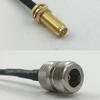 12 inch 30cm RG174 RP-SMA Female Long to N FEMALE Pigtail Jumper RF coaxial cable 50 ohm Quick USA Shipping view 1