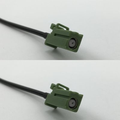 12 inch 30cm RG174 Avic Green Pioneer Jack to Avic Green Pioneer Jack Pigtail Jumper RF coaxial cable 50 ohm Quick USA Shipping