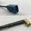 12 inch 30cm RG316 Fakra Blue GPS to SMA MALE ANGLE Pigtail Jumper RF coaxial cable 50 ohm Quick USA Shipping view 1